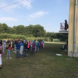 …před ranní rozcvičkou…